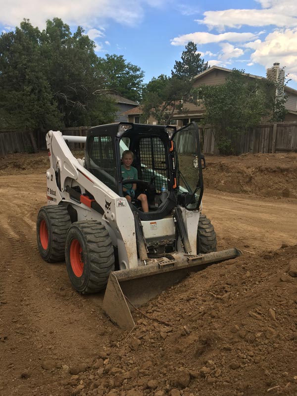 Excavation and Re-grading of Lot