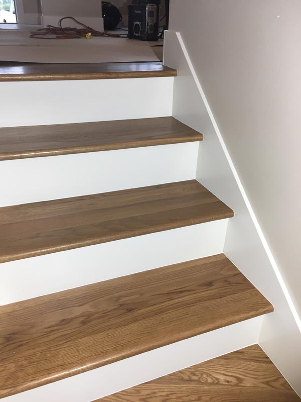 New Hardwood Stairs and Trim