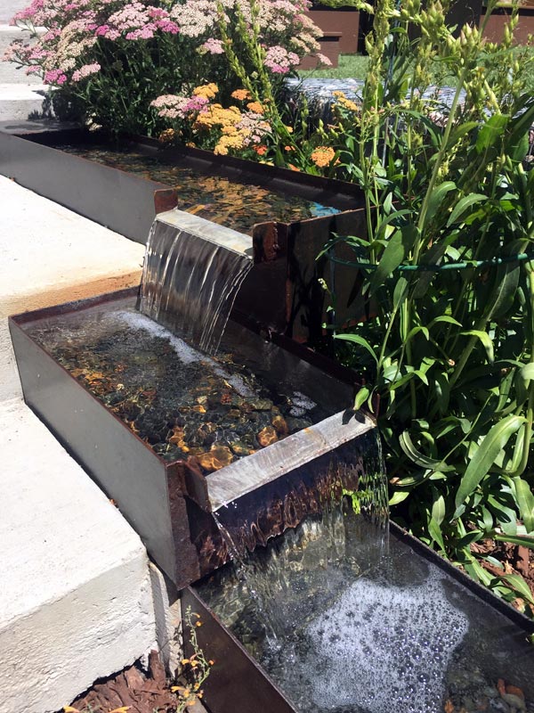 Rusted Steel Water Feature